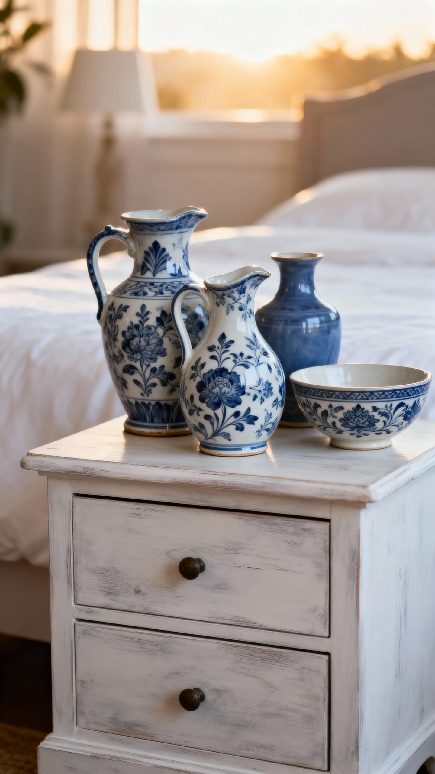 timeless vintage ceramic bedroom decor