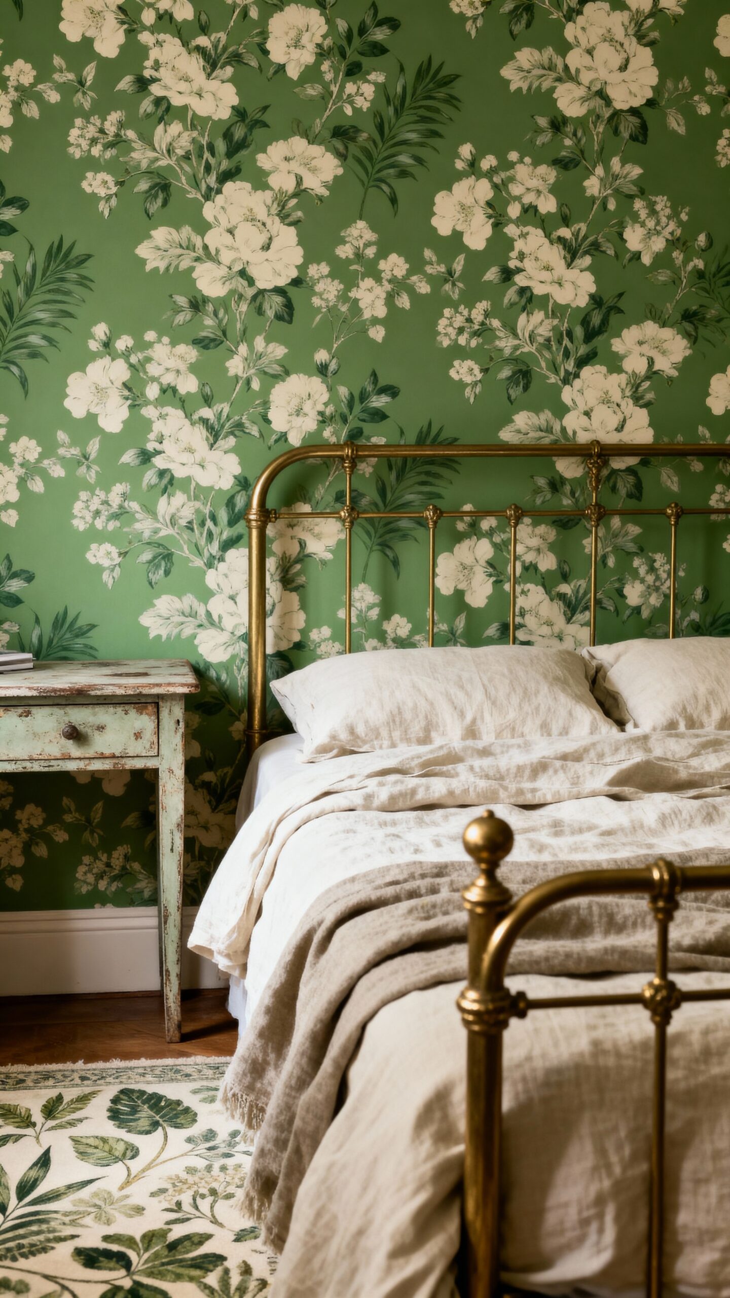 timeless vintage floral bedroom charm