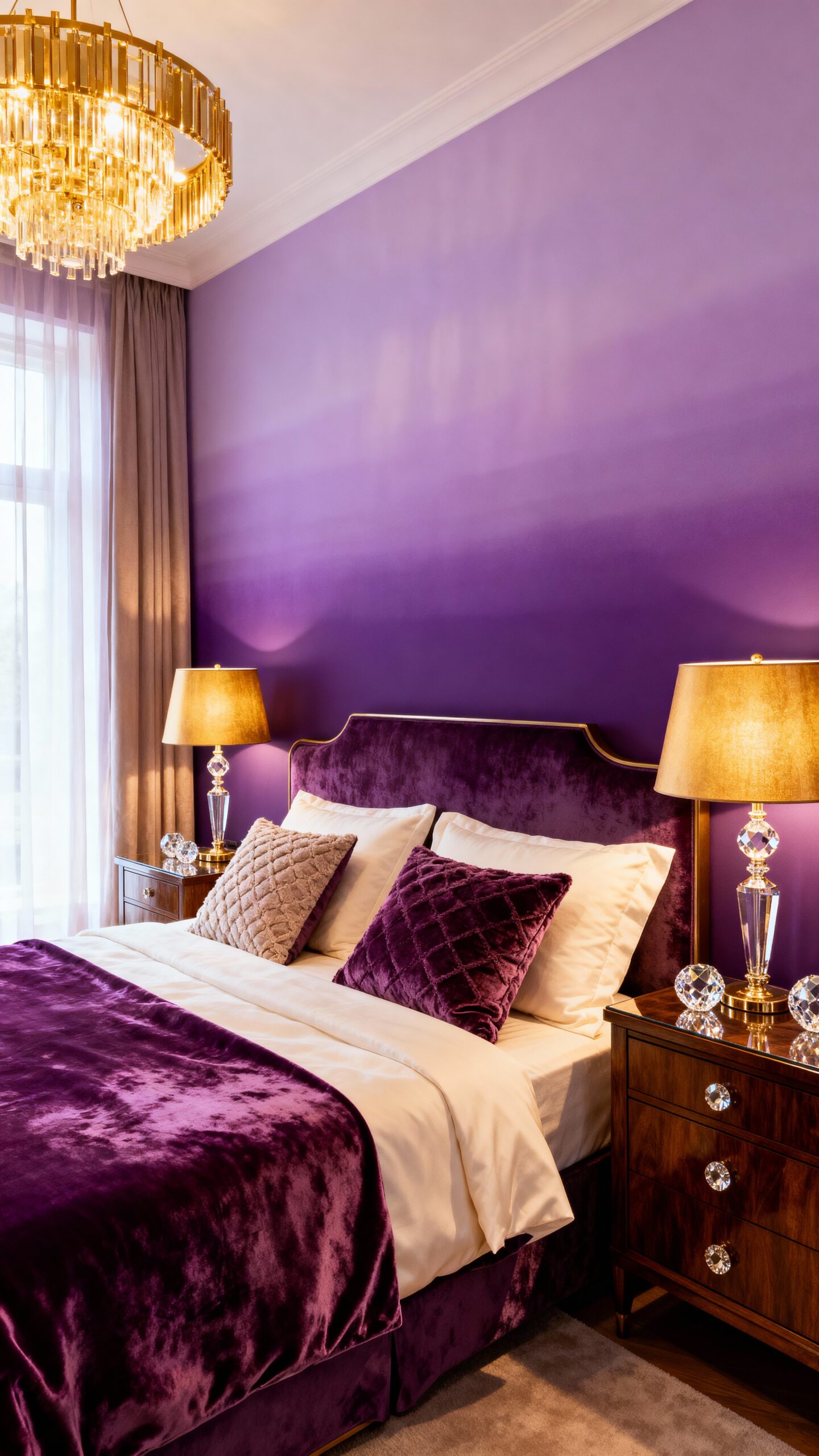 transitioning lavender to deep purple