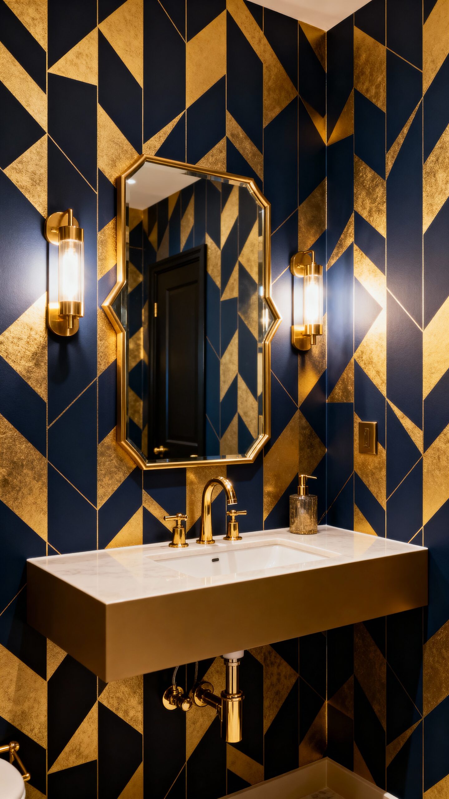 trendy guest bathroom wallpaper ideas