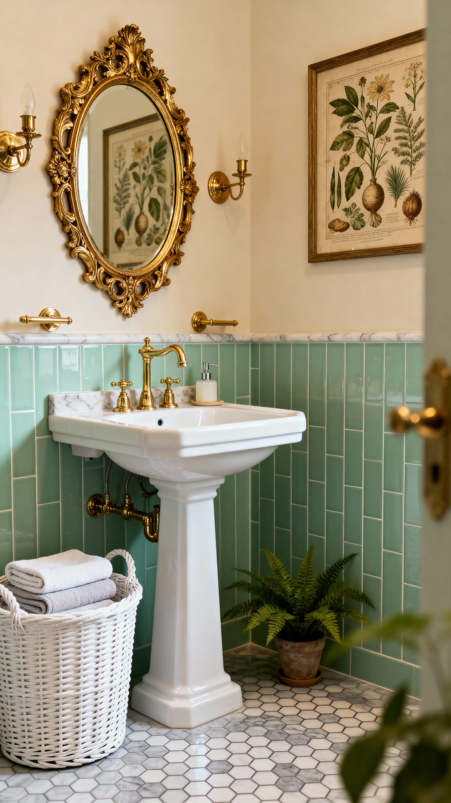 vintage bathroom charm retro elegance