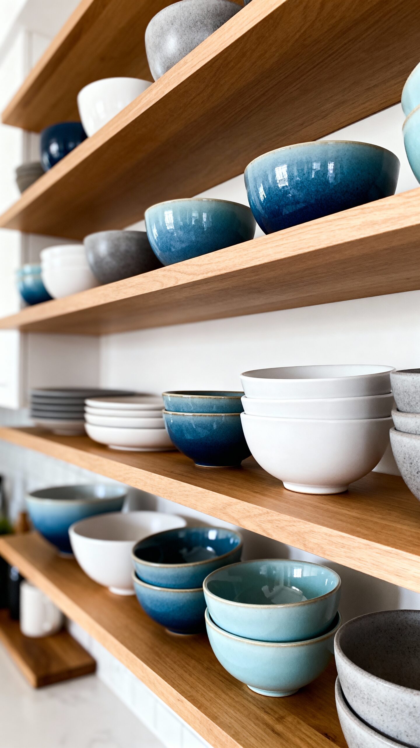 visually coordinated kitchen storage display