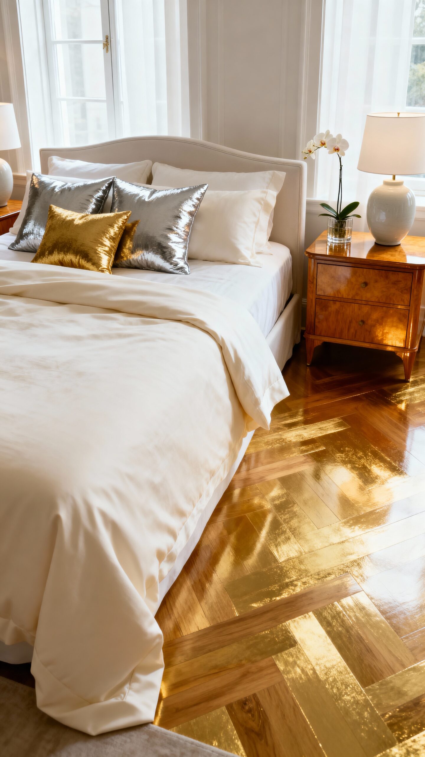 warm inviting organic wood flooring