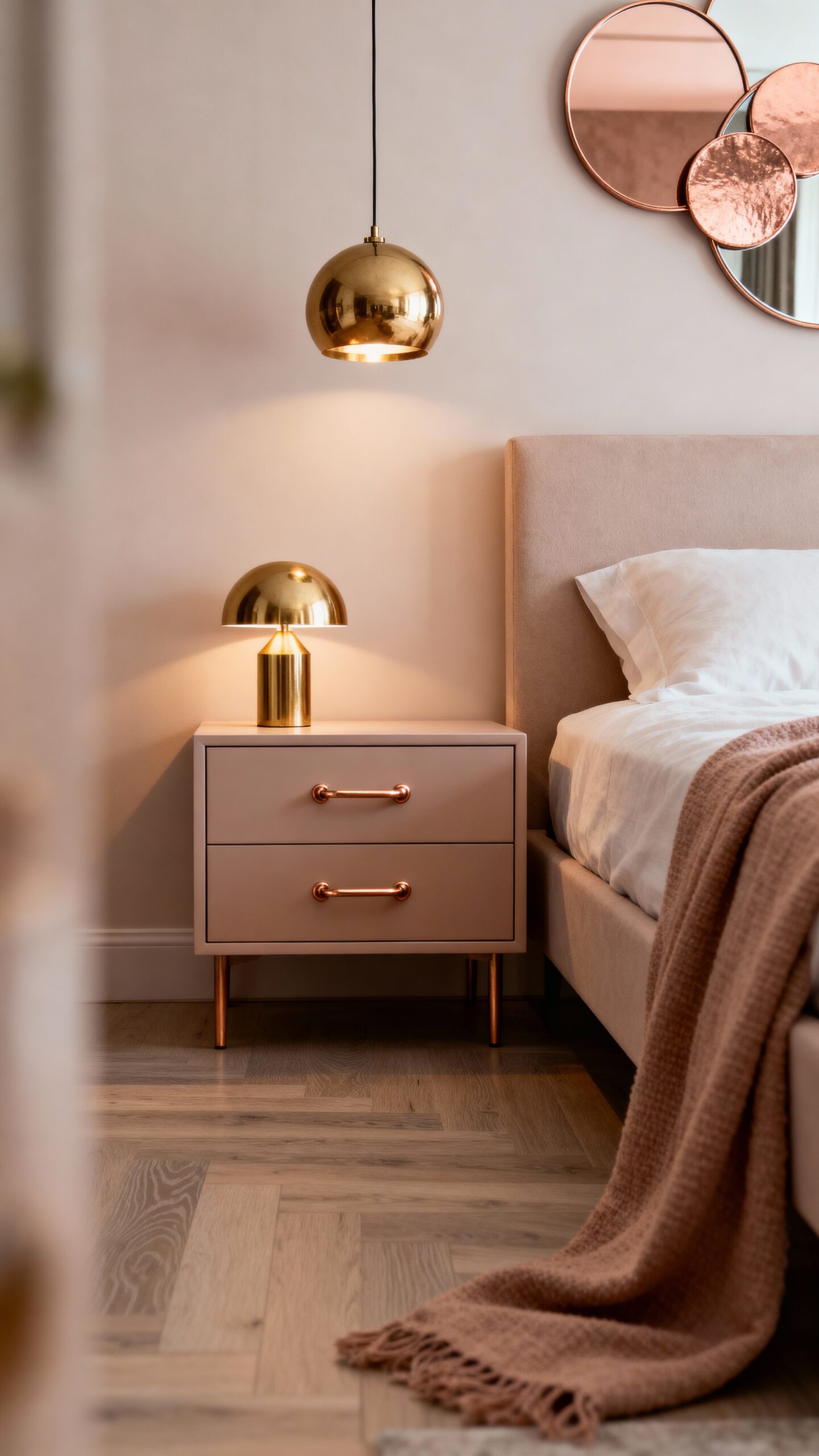 warm metallic sophisticated luxurious