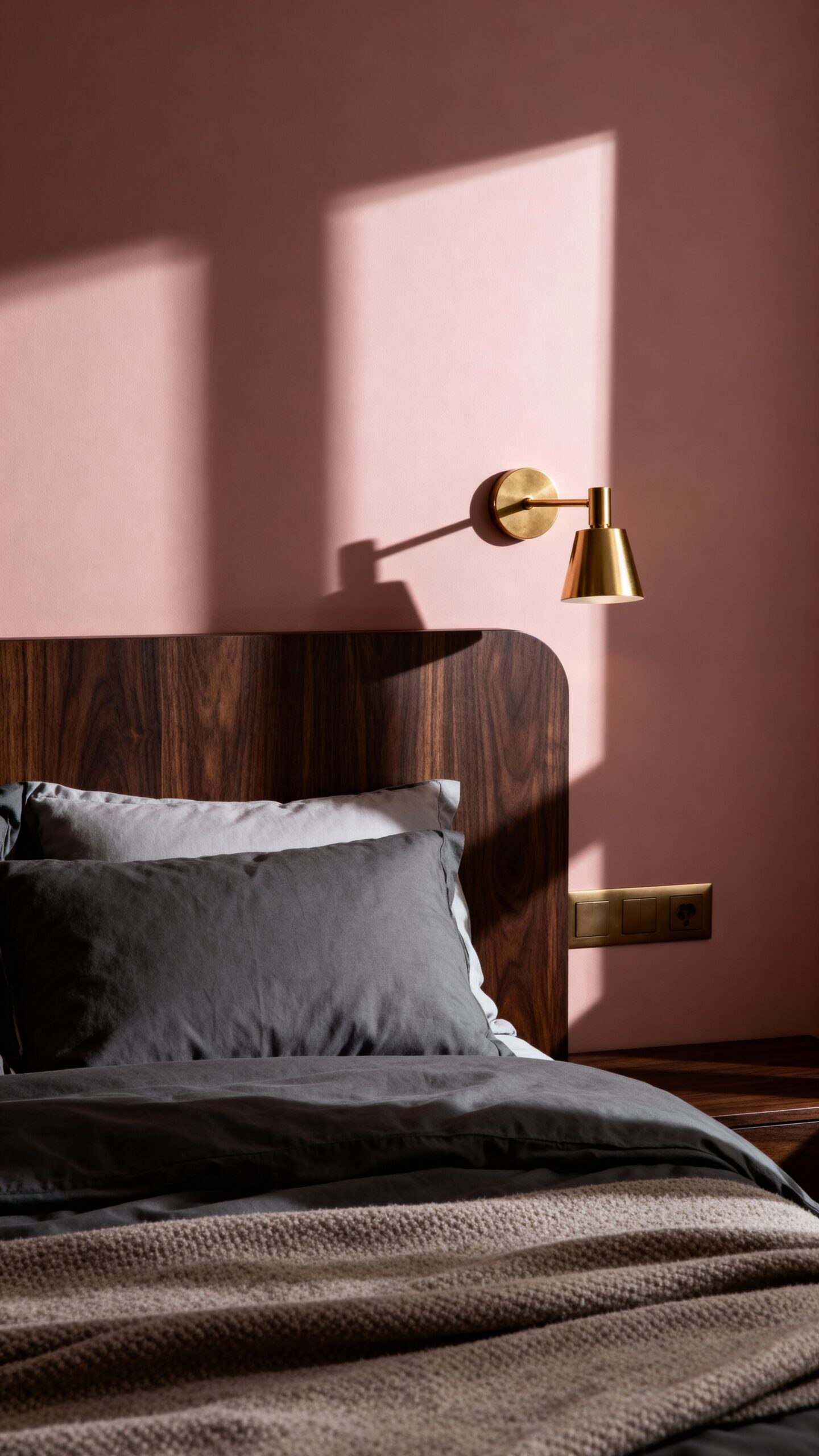 warm refined bedroom aesthetic