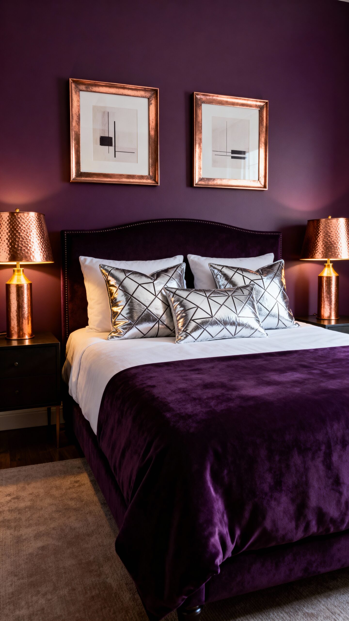 warm sophisticated metallic balanced