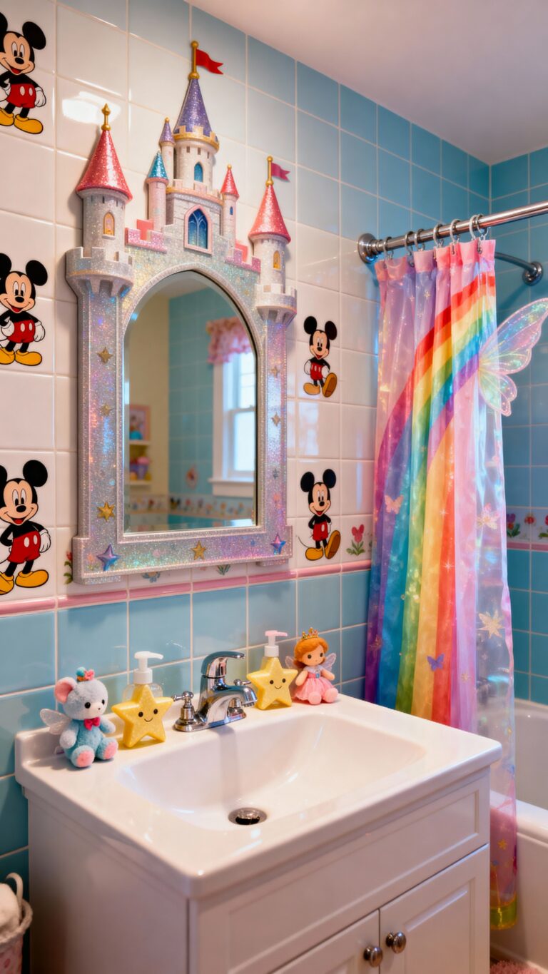 whimsical disney themed children s bathroom ideas