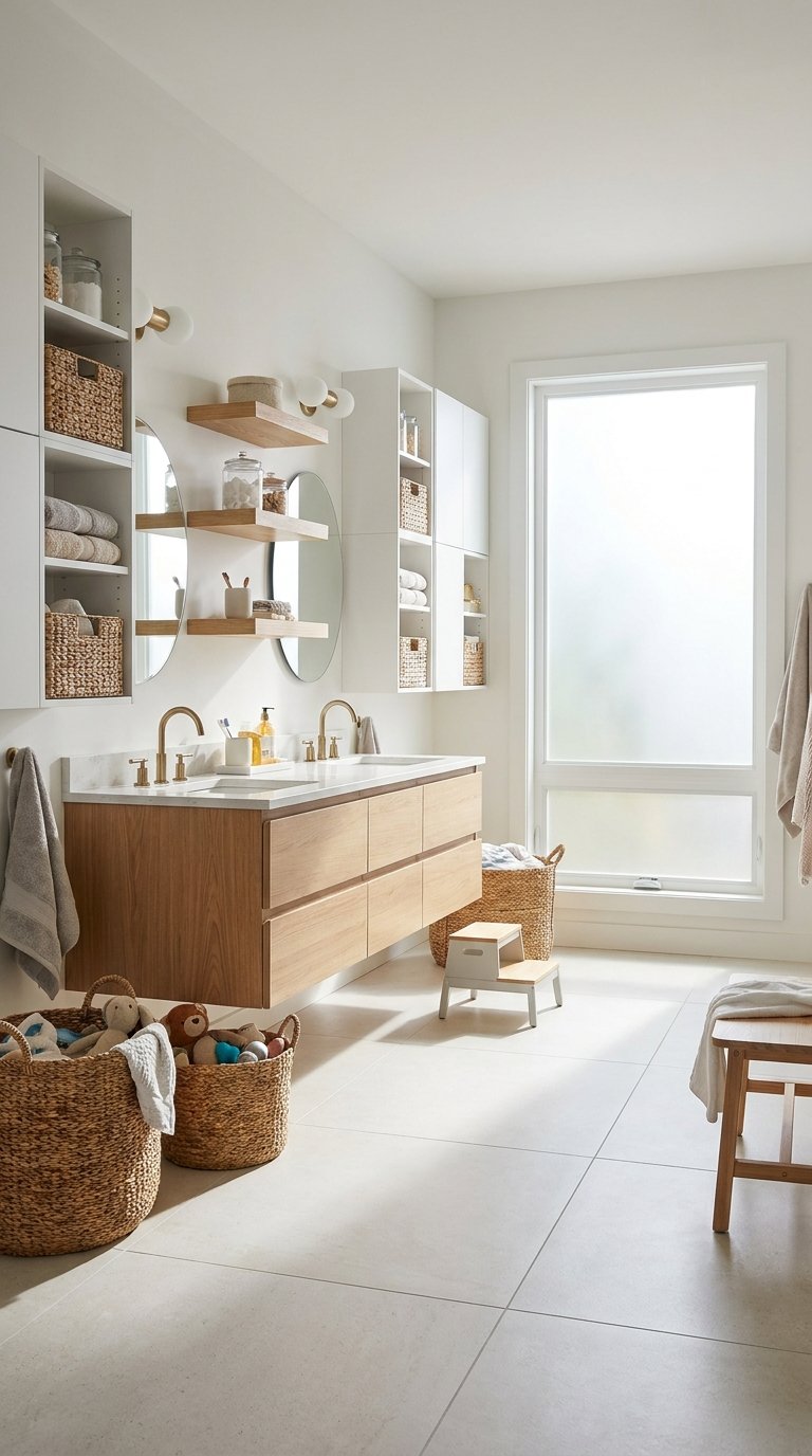 10 Smart Shared Kids Bathroom Ideas for Boy and Girl Siblings