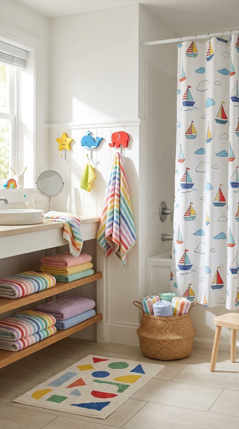11 Cute Kids Bathroom Towel Hook Ideas That Add Personality