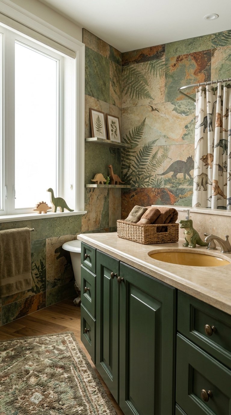 12 Playful Kids Dinosaur Bathroom Ideas Full of Roaring Fun