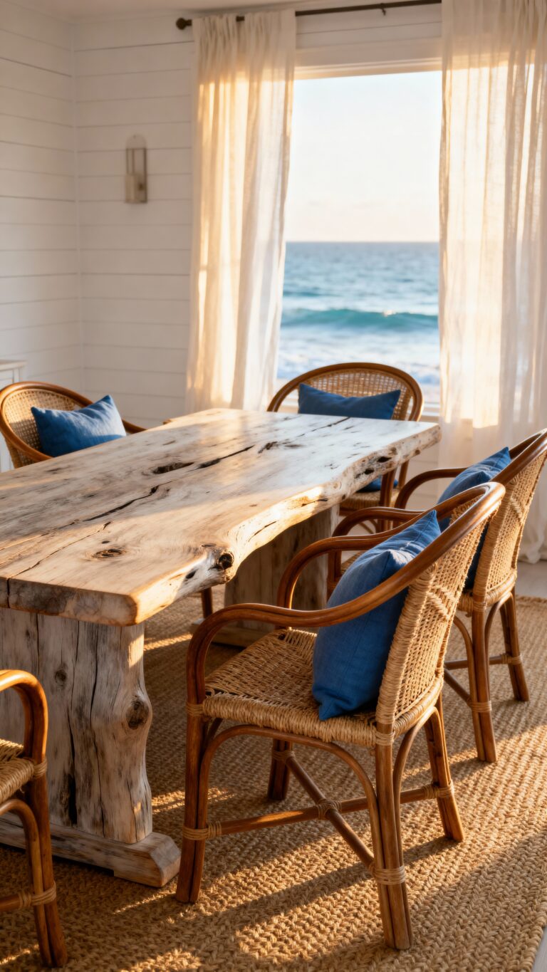 coastal dining room breezy
