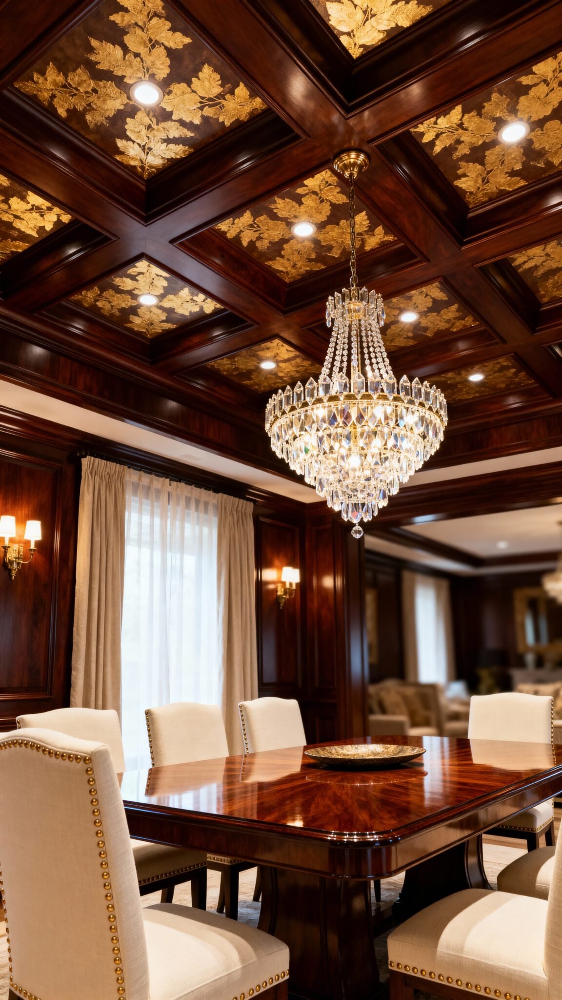 13 Dining Room Ceiling Ideas That Draw the Eye Up