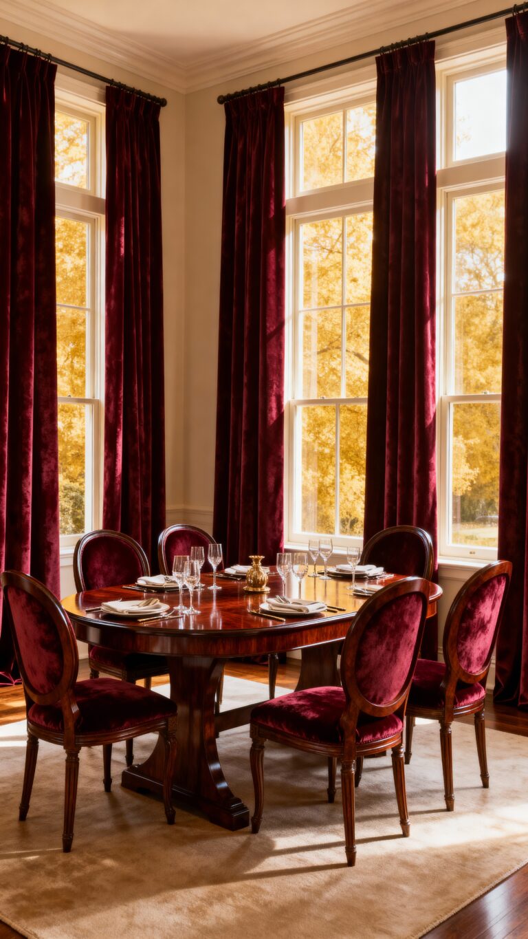 dining room curtain decor inspiration