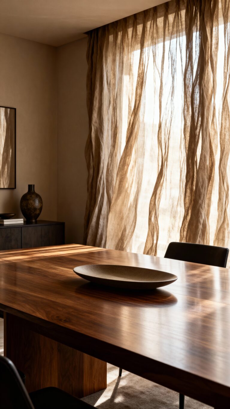 dining room curtain style privacy