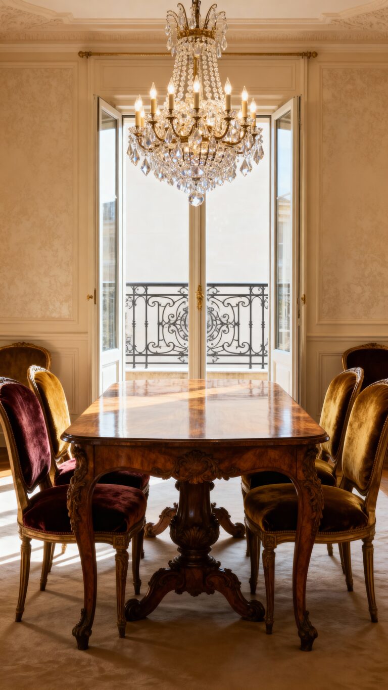 elegant parisian inspired dining room designs