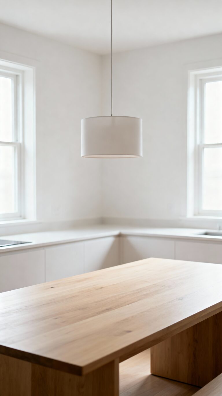 minimalist calm clutter free dining room ideas