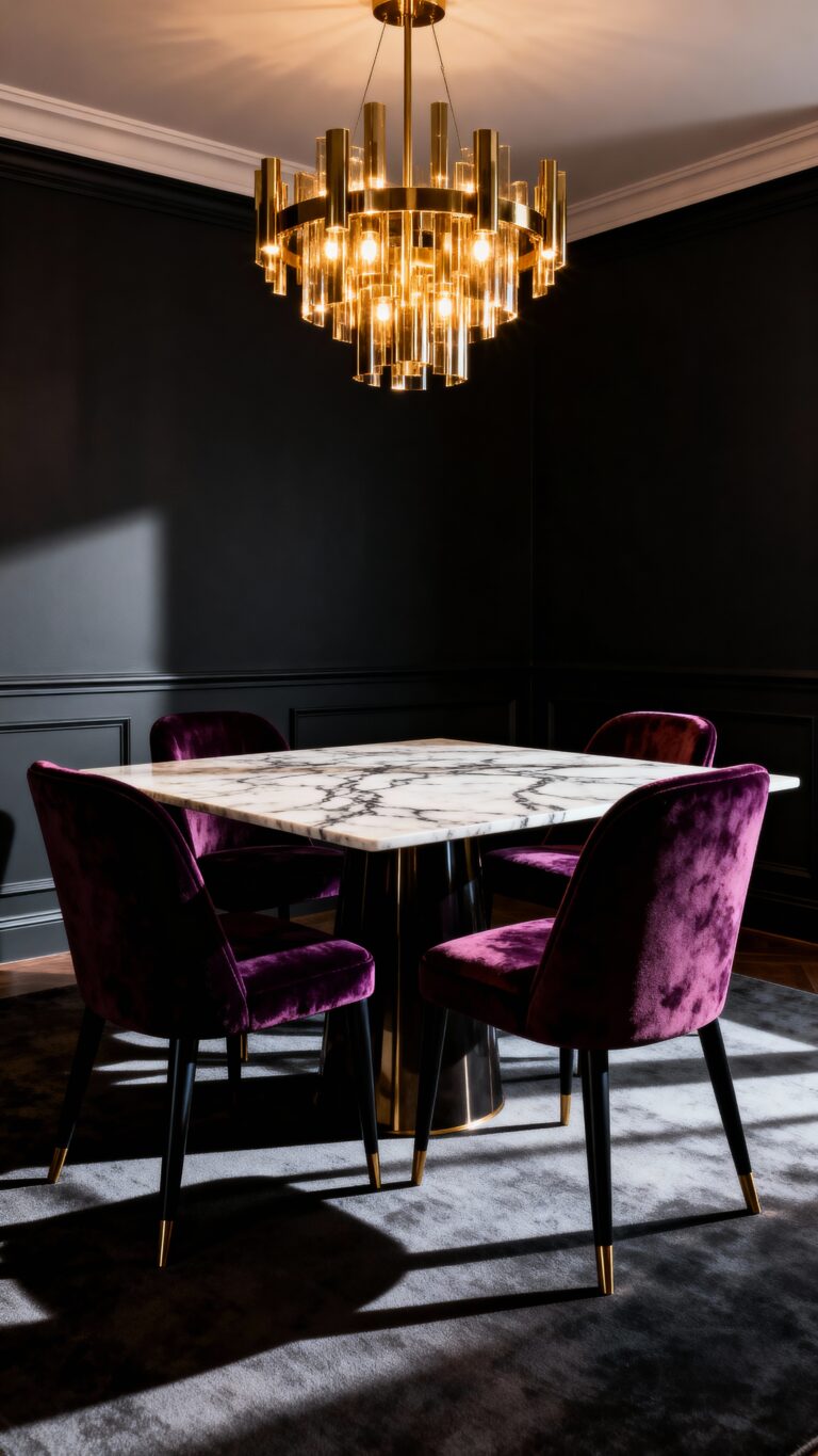 moody and elegant dining rooms