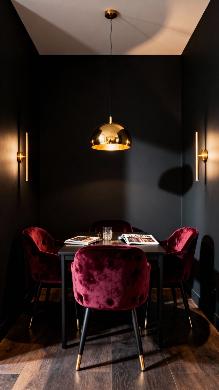 moody small dining dramatic