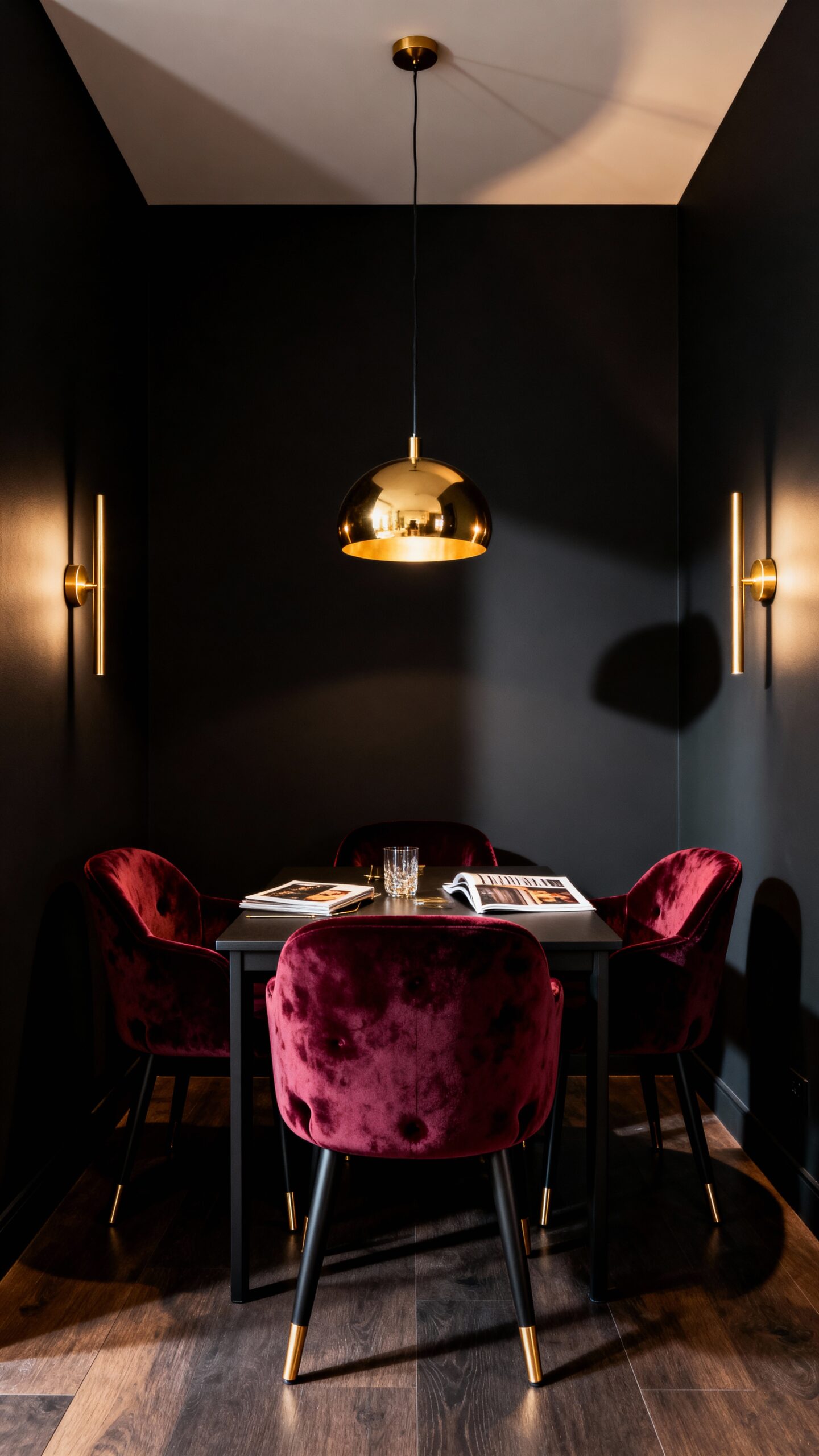 moody small dining dramatic