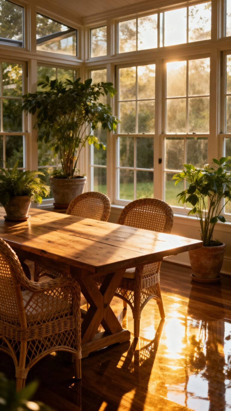natural light filled sunrooms