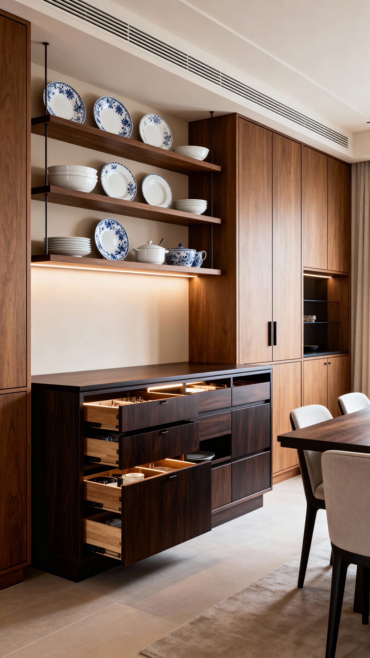 organized dining room storage solutions