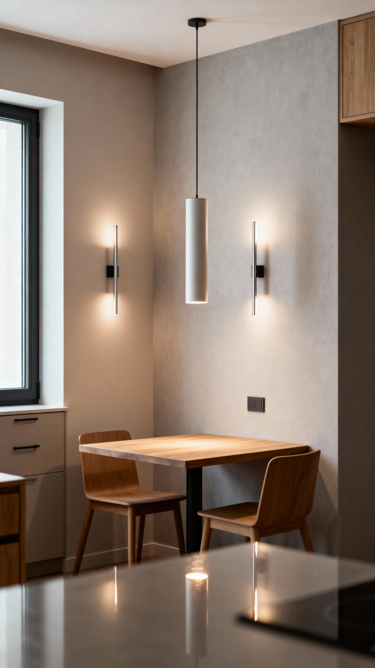 small space saving dining lights