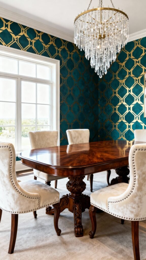 13 Dining Room Wallpaper Ideas That Transform the Room