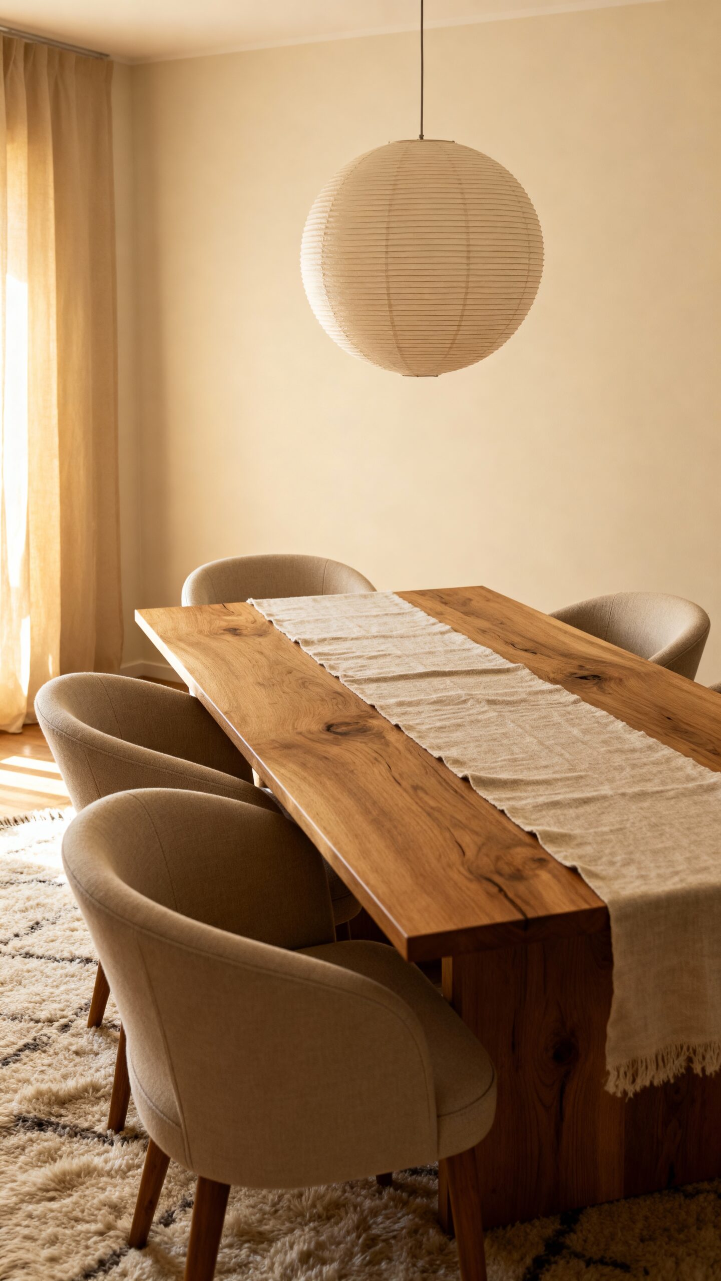 warm timeless beige dining