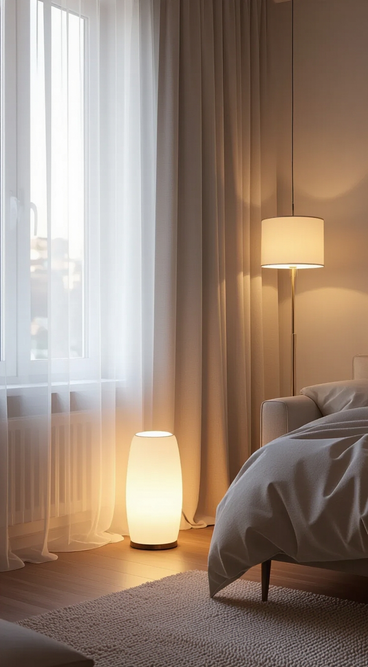 lighting creates spacious small bedrooms